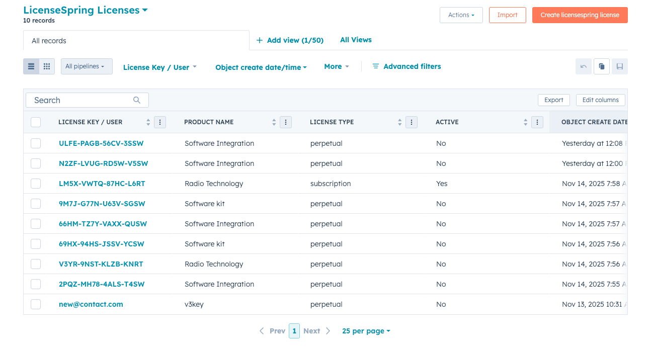 LicenseSpring Licenses